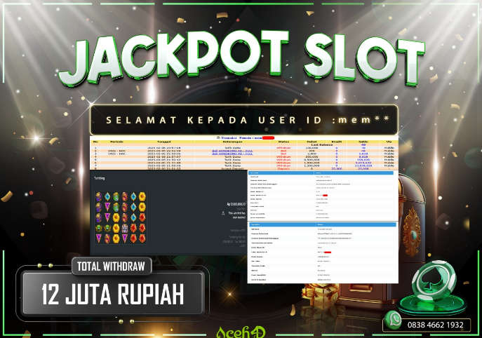JACKPOT SLOT DARI MEMBER SETIA ACEH4D TGL 05/02/2025 💸💸