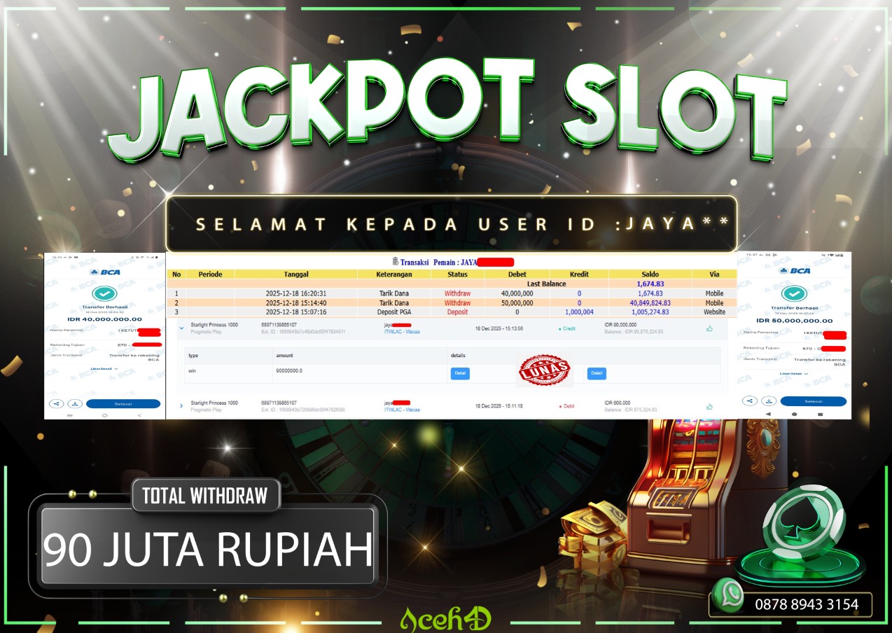 🔥🔥 JACKPOT HARI INI,SENIN 18-12-2025 🔥🔥