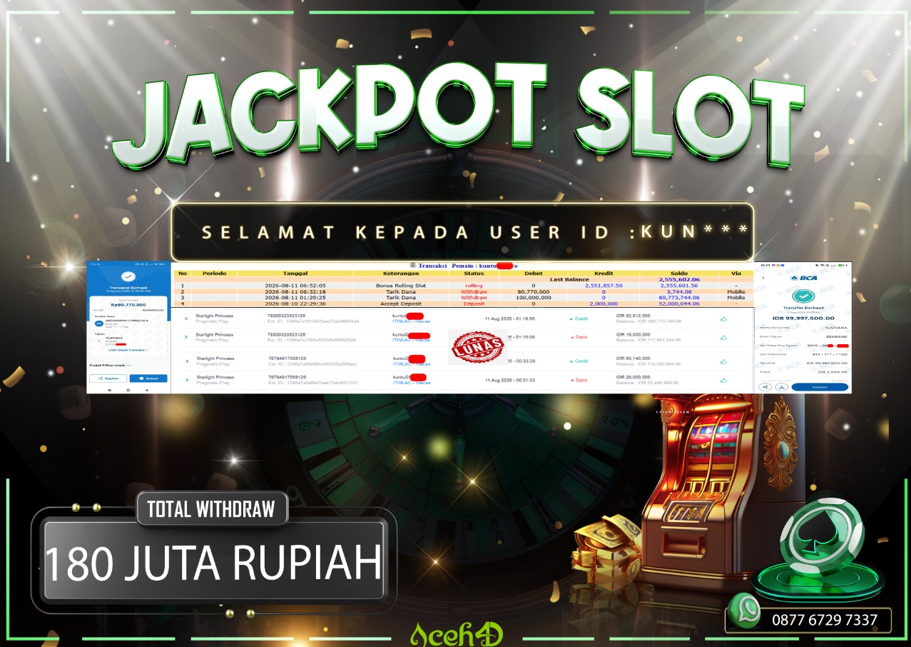 🔥🔥 JACKPOT HARI INI, SELASA 11-08-2026 🔥🔥